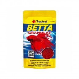ALIMENTO P/ PEIXES GRANULADO P/ BETTAS - 10GR