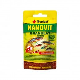 ALIMENTO P/ PEIXES GRANULADO NANOVIT - 10GR