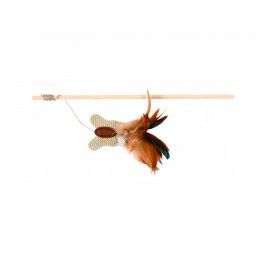BASTAO C/ BORBOLETA E PENAS - 45CM
