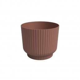 VASO MIAMI WAVY 20CM CASTANHO MOCHA