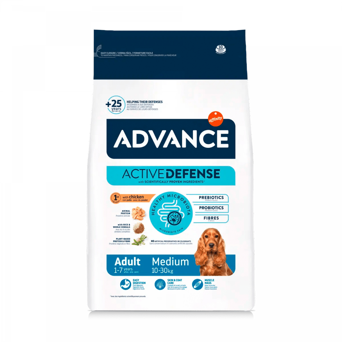 ADVANCE CAO MEDIUM ADULT FRANGO 3KG 98M1708 Nutrima advance-cao-medium-adult-frango-3kg-98m1708-nutrima